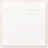 Champagne Pink Schlicht Einfach Minimalistisch mod Glasuntersetzer (Rückseite)