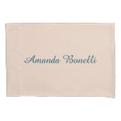 Champagne Pink Schlicht Einfach Minimalistisch mod Kissenbezug (Vorderseite)