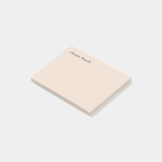 Champagne Pink Schlicht Einfach Minimalistisch mod Post-it Klebezettel (angewinkelt)