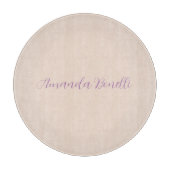 Champagne Pink Schlicht Einfach Minimalistisch mod Schneidebrett (Vorderseite)