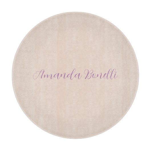 Champagne Pink Schlicht Einfach Minimalistisch mod Schneidebrett (Vorderseite)