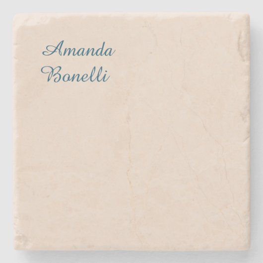 Champagne Pink Schlicht Einfach Minimalistisch mod Steinuntersetzer (Vorderseite)