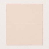 Champagne Pink Schlicht Einfach Minimalistisch mod Visitenkarten (Innenseite Aufgefaltet)