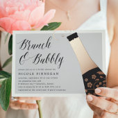 Champagne Pop Brautparty Brunch Folieneinladung