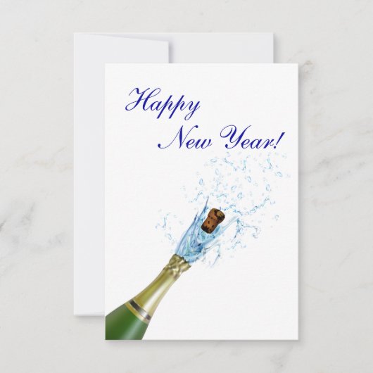 Champagne Popping Einladung (Vorderseite)