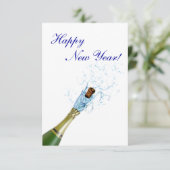 Champagne Popping Einladung (Stehend Vorderseite)