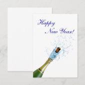 Champagne Popping Einladung (Vorne/Hinten)