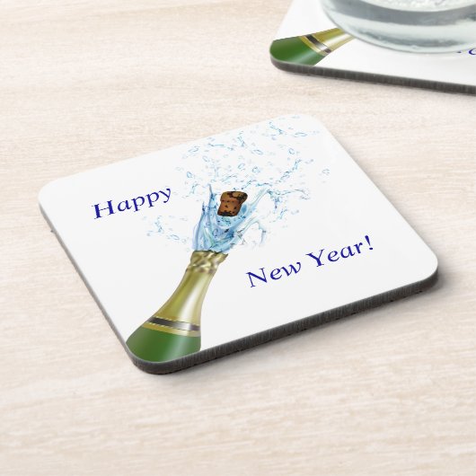 Champagne Popping Getränkeuntersetzer (Linke Seite)