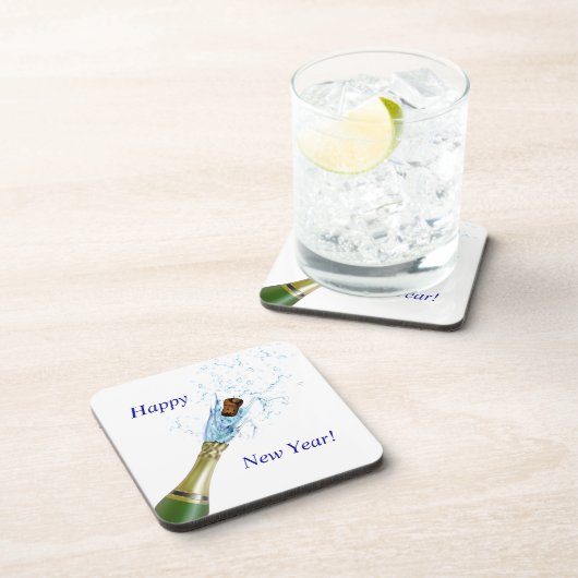 Champagne Popping Getränkeuntersetzer (Rechte Seite)