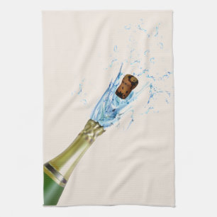Champagne Popping Küchentuch