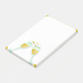 "Champagne" Post-it Klebezettel (angewinkelt)