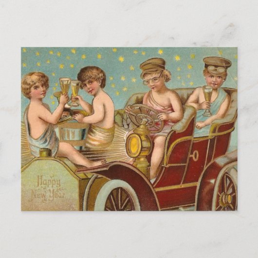 Champagne Postkarte (Vorderseite)