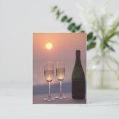 Champagne Postkarte (Stehend Vorderseite)