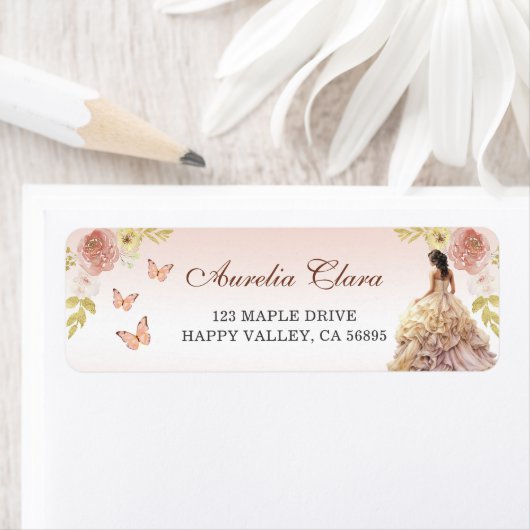 Champagne Princess Dress Quinceañera Geburtstag (Insitu)