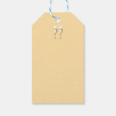 Champagne Prosecco Lover Herzlich Willkommen Geschenkanhänger (Rückseite)