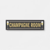 Champagne-Raum Türschild (Vorderseite )