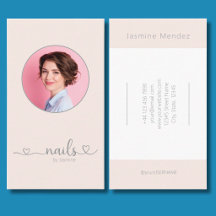 Champagne-Rosa minimalistischer Schriftfont Nagelt