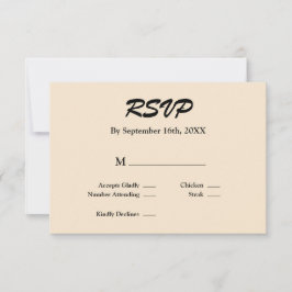 Champagne RSVP-Karte RSVP Karte