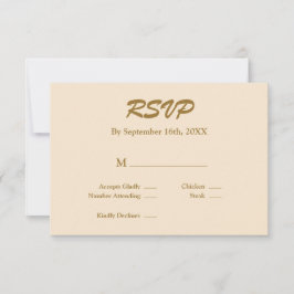 Champagne RSVP-Karte RSVP Karte