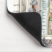 Champagne-Rue Heiliges Sulpice, Paris mousepad (Ecke)