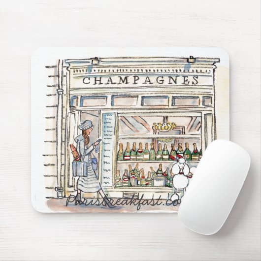 Champagne-Rue Heiliges Sulpice, Paris mousepad (Mit Mouse)