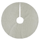 Champagne Sand Glitzer Polyester Weihnachtsbaumdecke (Vorderseite)