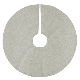 Champagne Sand Glitzer Polyester Weihnachtsbaumdecke