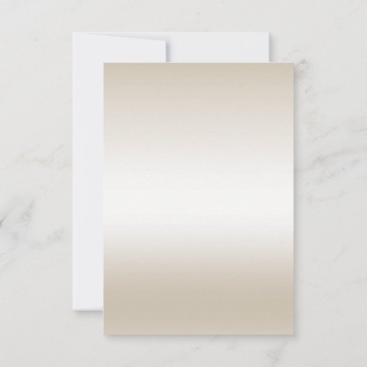 Champagne Sequins Diamond Bow Save the Date (Rückseite)