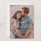 Champagne Shades - Foto Wedding V2 Einladung (Vorderseite)