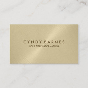 Champagne Sheen Business Card Visitenkarte