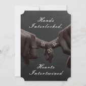 Champagne Shimmer Save the Date (Rückseite)