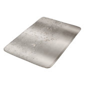 Champagne Shimmer Sparkle Flutter Butterfly Badematte (Schrägansicht)