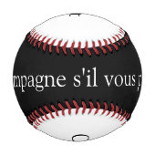 Champagne s'il vous plaît Baseball (Vorderseite)