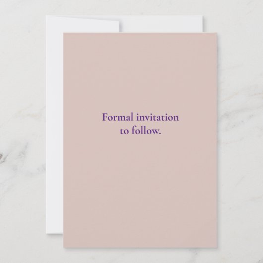 Champagne Simple Wedding Rings Save the Date (Rückseite)