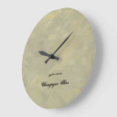Champagne Skies Große Wanduhr (Winkel)