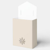 Champagne Snowflake Favor Box Geschenkschachtel (Geöffnet)