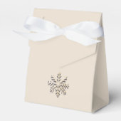 Champagne Snowflake Favor Box Geschenkschachtel (Vorderseite)