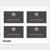 Champagne Snowflake Holiday Sticker (Blatt)