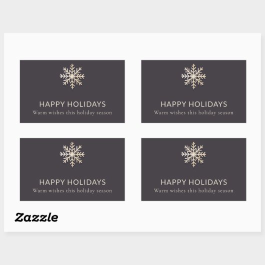 Champagne Snowflake Holiday Sticker (Blatt)