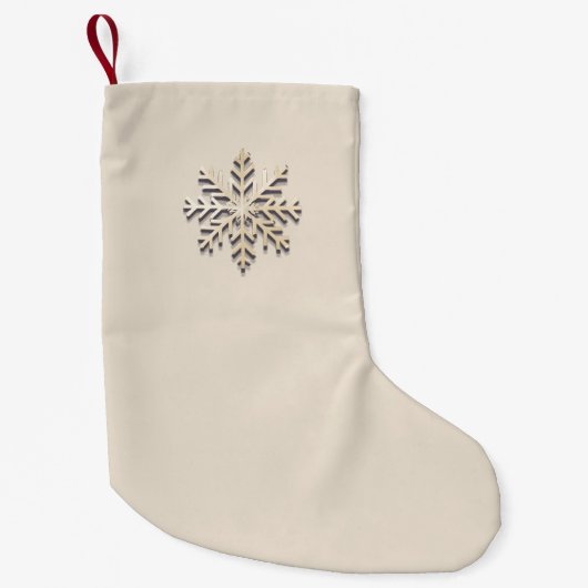 Champagne Snowflake Weihnachten Strumpf Kleiner Weihnachtsstrumpf (Vorderseite)