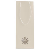 Champagne Snowflake Weinbeutel Geschenktüte Für Weinflaschen (Vorderseite)