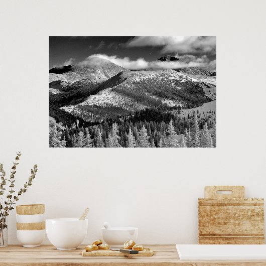 Champagne Snowscape Poster (Küche)