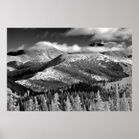 Champagne Snowscape Poster (Vorne)