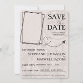 Champagne South Africa Passport Save The Date (Rückseite)
