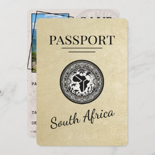 Champagne South Africa Passport Save The Date