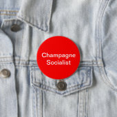 Champagne-Sozialisten-Abzeichen Button (Beispiel)