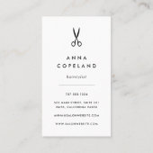 Champagne Spark Hairstylist Visitenkarte (Rückseite)