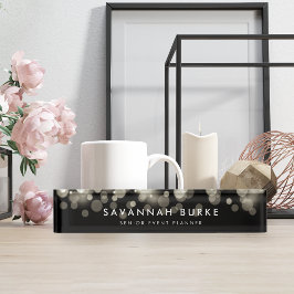 Champagne Spark Namensplakette