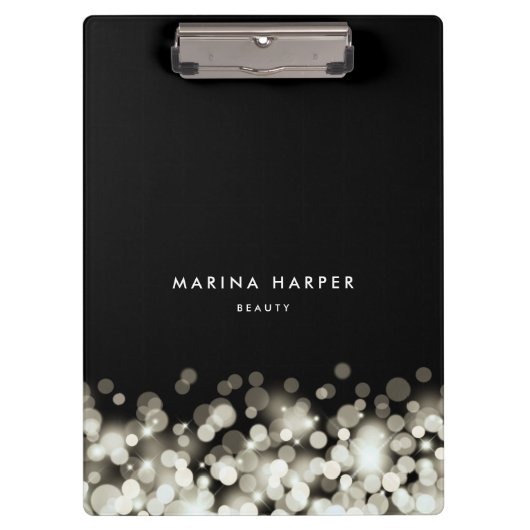 Champagne Spark Personalized Klemmbrett (Vorderseite)