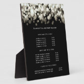 Champagne Spark | Preis- und Dienstleistungsanzeig Fotoplatte (Seite)